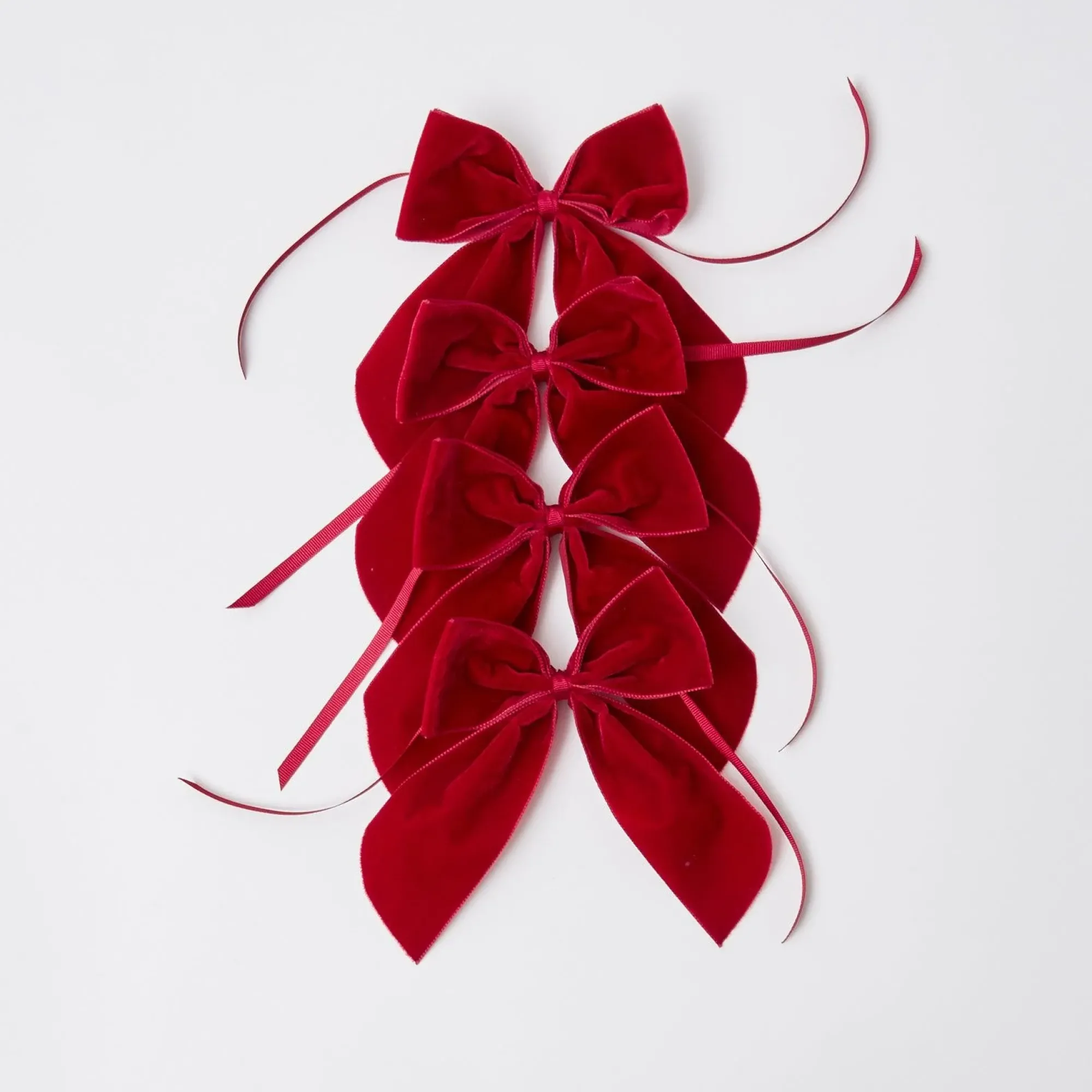 Personalised Red Velvet Napkin Bow|Mrs. Alice Clearance