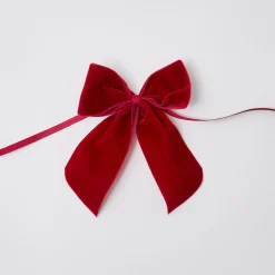 Personalised Red Velvet Napkin Bow|Mrs. Alice Clearance