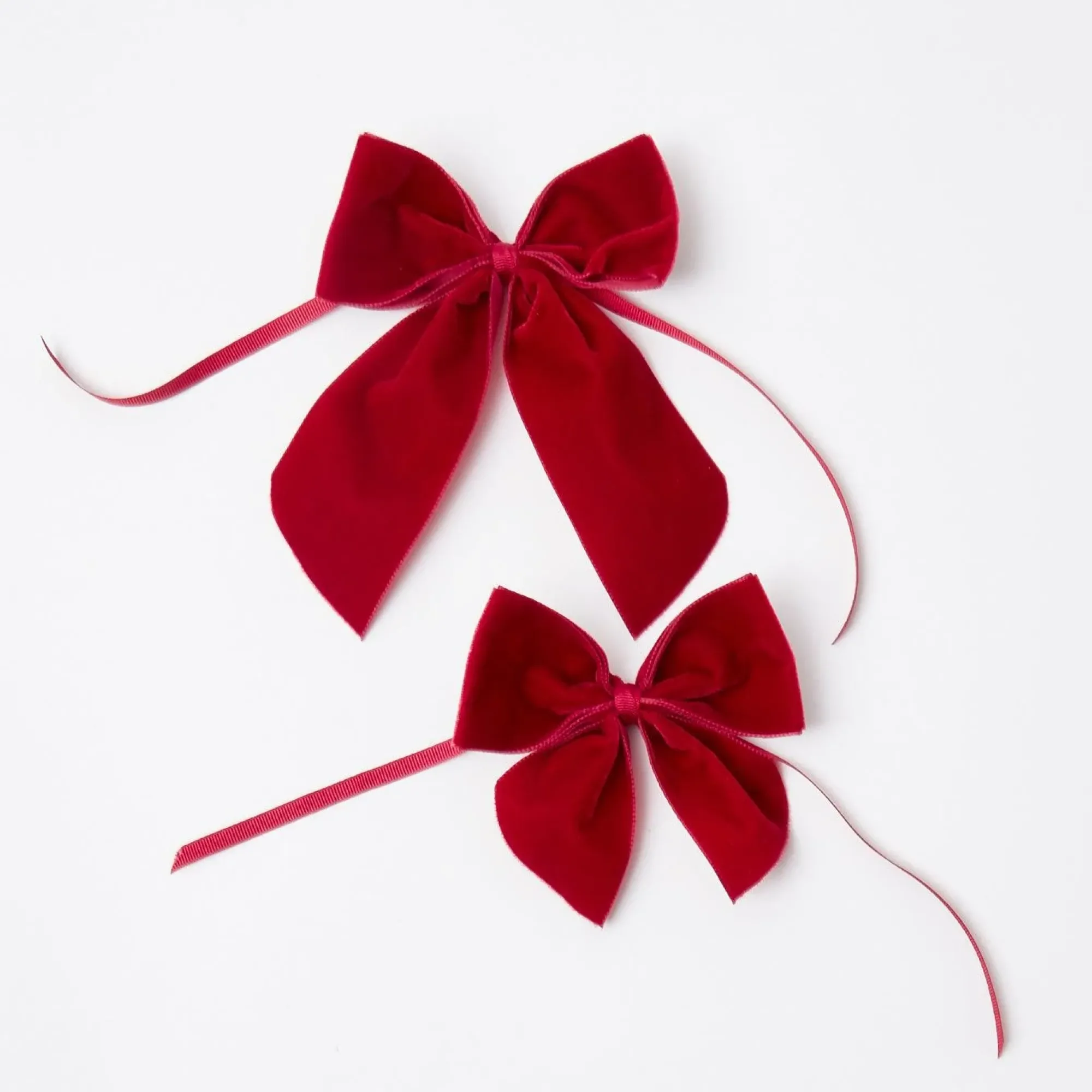 Personalised Red Velvet Napkin Bow|Mrs. Alice Clearance