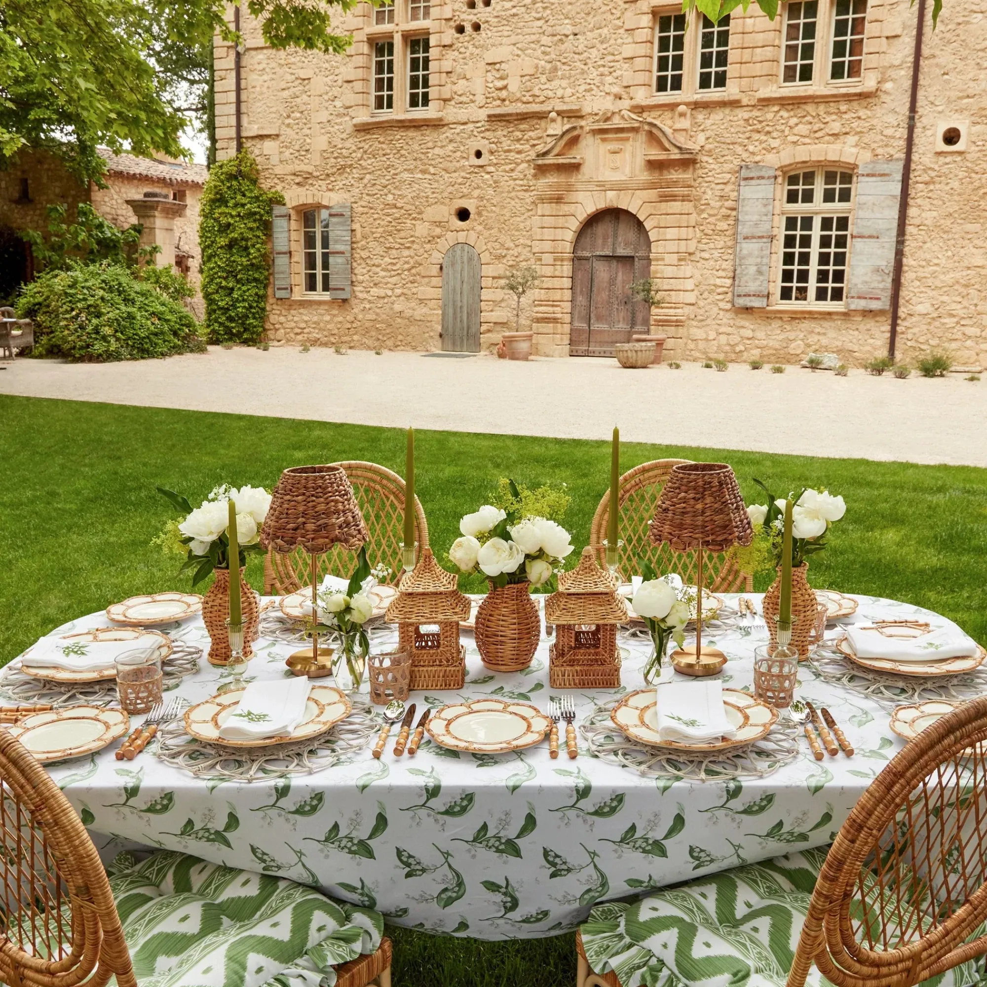 Petal Bamboo Ceramic Dinner Plate (Set Of 4)|Mrs. Alice Online