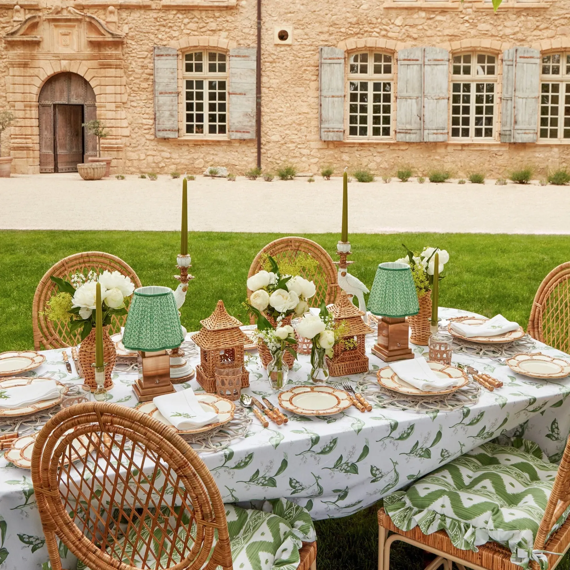 Petal Bamboo Ceramic Dinner Plate (Set Of 4)|Mrs. Alice Online