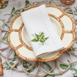Petal Bamboo Ceramic Dinner Plate|Mrs. Alice