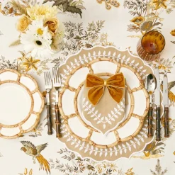 Petal Bamboo Ceramic Dinner Plate|Mrs. Alice Best