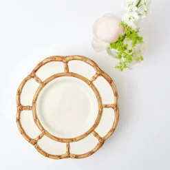 Petal Bamboo Ceramic Dinner Plate|Mrs. Alice Best