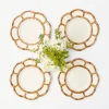 Petal Bamboo Starter Plate (Set Of 4)|Mrs. Alice Outlet