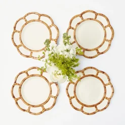 Petal Bamboo Starter Plate (Set Of 4)|Mrs. Alice Outlet