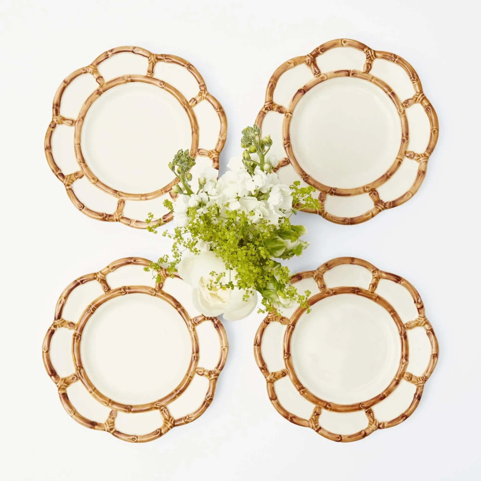 Petal Bamboo Starter Plate (Set Of 4)|Mrs. Alice Outlet