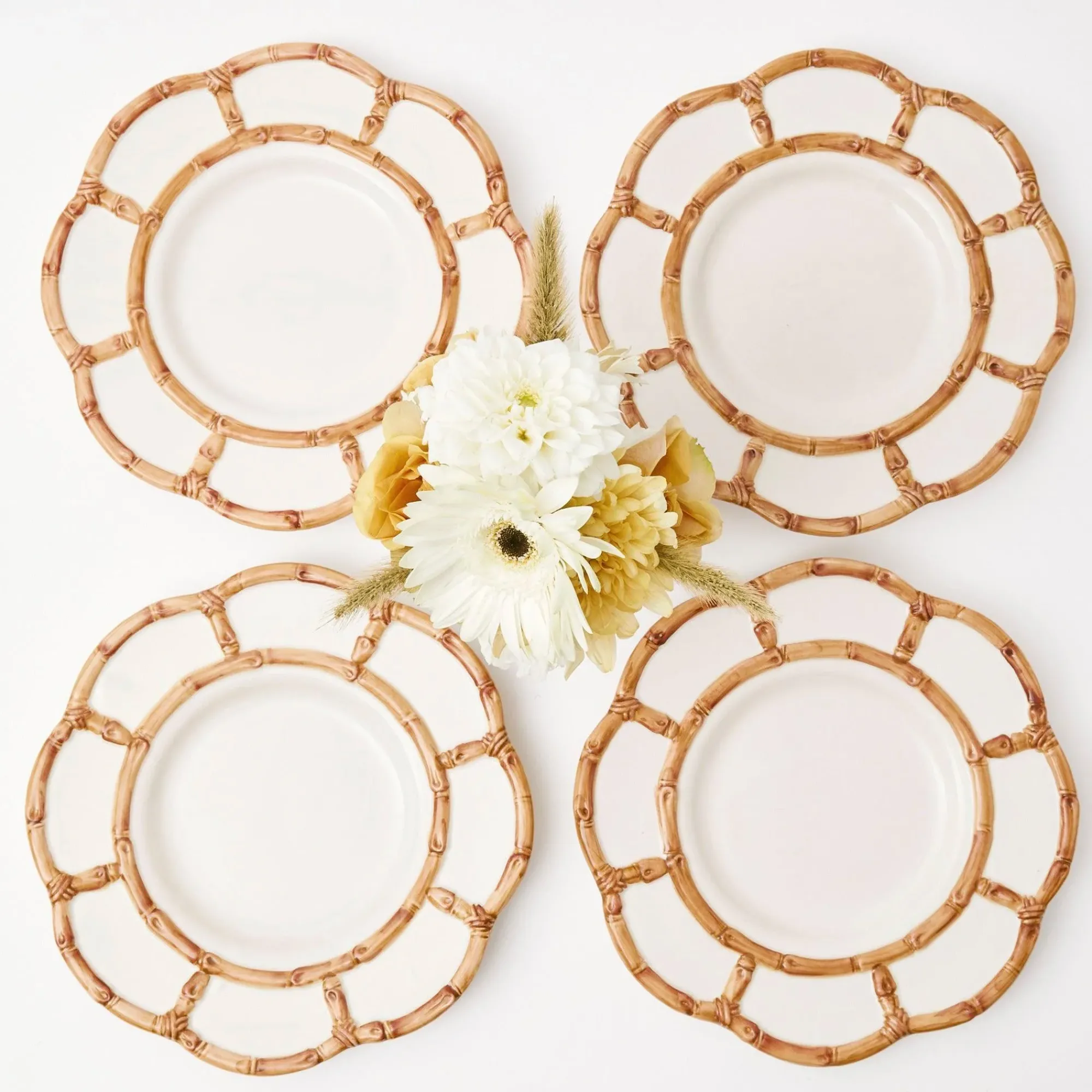 Petal Bamboo Starter Plate (Set Of 4)|Mrs. Alice Outlet