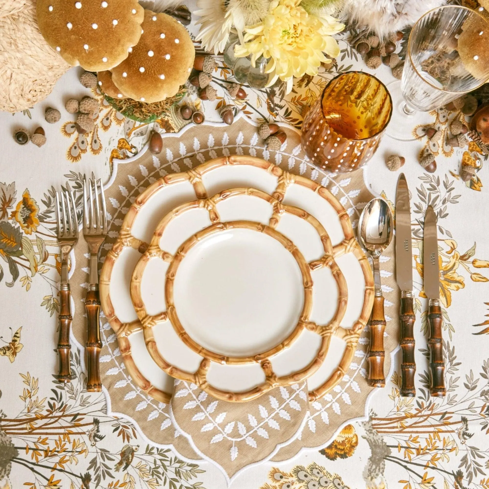 Petal Bamboo Starter Plate (Set Of 4)|Mrs. Alice Outlet