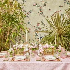 Pink & Green Pagoda Starter Plate (Set Of 4)|Mrs. Alice New