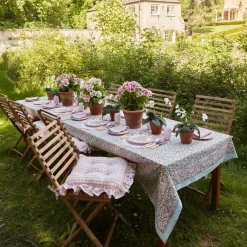 Pink Applique Placemats & Napkins (Set Of 4)|Mrs. Alice Best