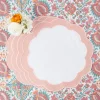 Pink Applique Placemats (Set Of 4)|Mrs. Alice Discount