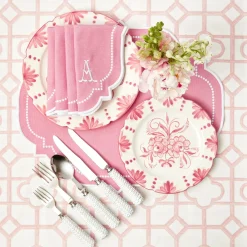 Pink Bamboo & Amelie Linen Set|Mrs. Alice Outlet