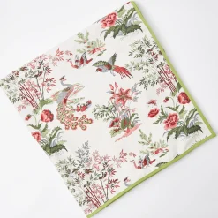 Pink Birdsong Tablecloth|Mrs. Alice Hot