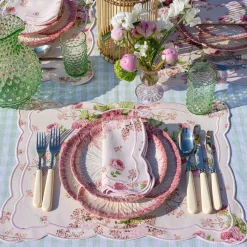 Pink Capri Lettuce Starter Plate (Set Of 4)|Mrs. Alice New