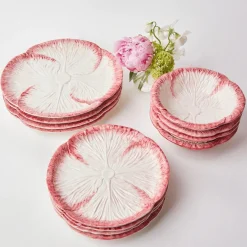 Pink Capri Lettuce Starter Plate (Set Of 4)|Mrs. Alice New