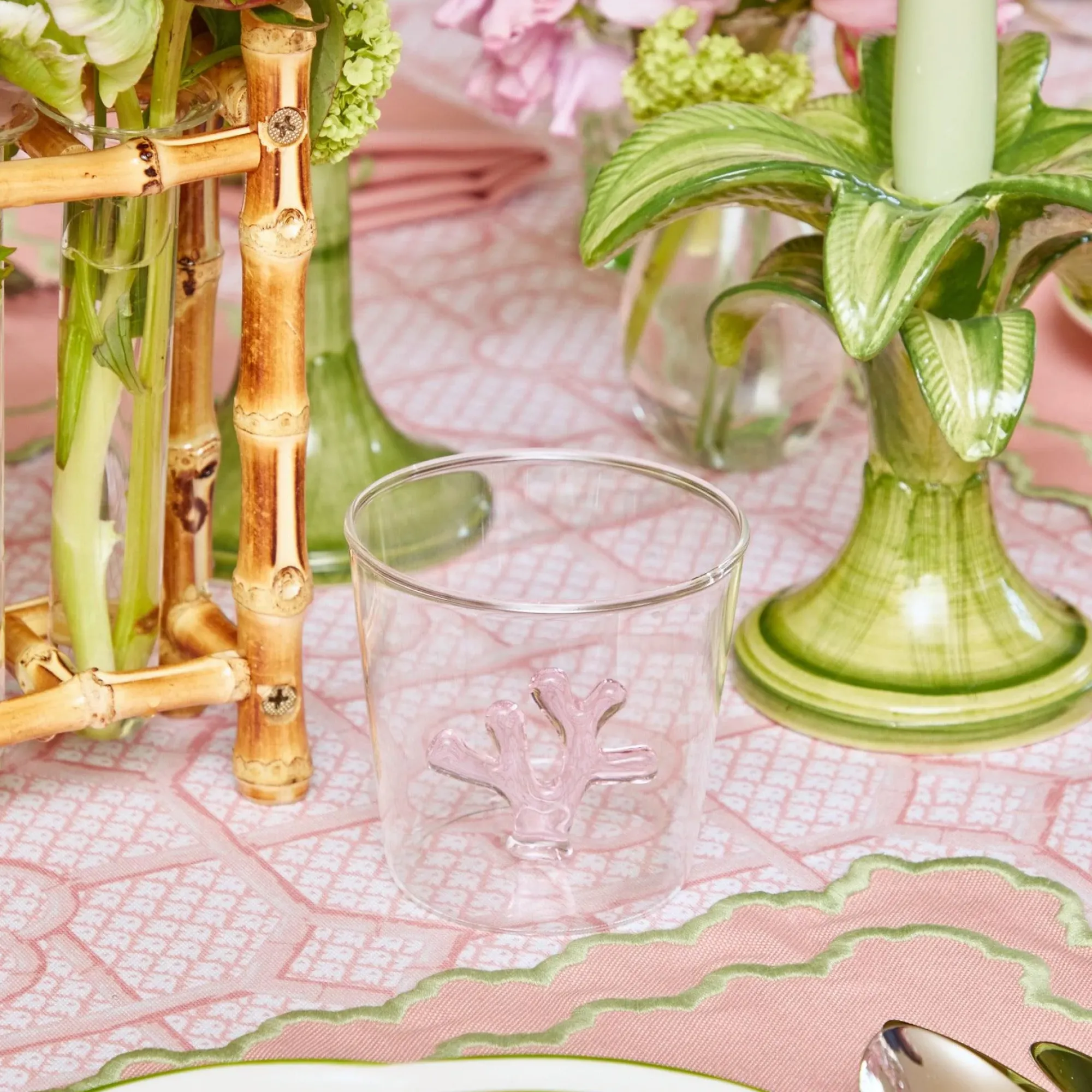 Pink Coral Glasses (Set Of 4)|Mrs. Alice Online