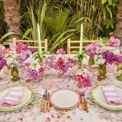 Pink Geometric Bamboo Starter Plate (Set Of 4)|Mrs. Alice Hot