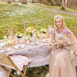 Pink Gingham Ruffle Seat Pad Cushion (Set Of 4)|Mrs. Alice Sale