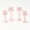 Pink Glass Lantern Tea Light Holder Set|Mrs. Alice Best