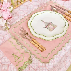 Pink Penelope Napkins (Set Of 4)|Mrs. Alice Online