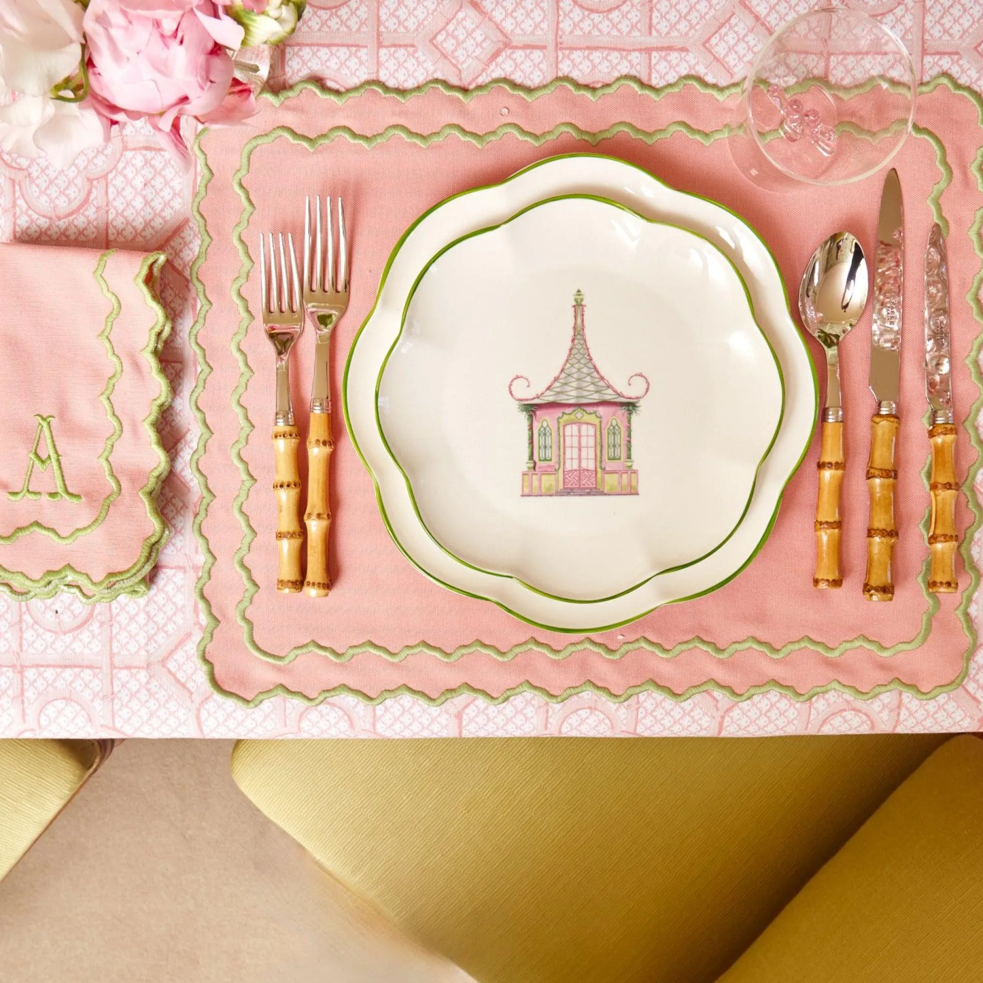 Pink Penelope Napkins (Set Of 4)|Mrs. Alice Online