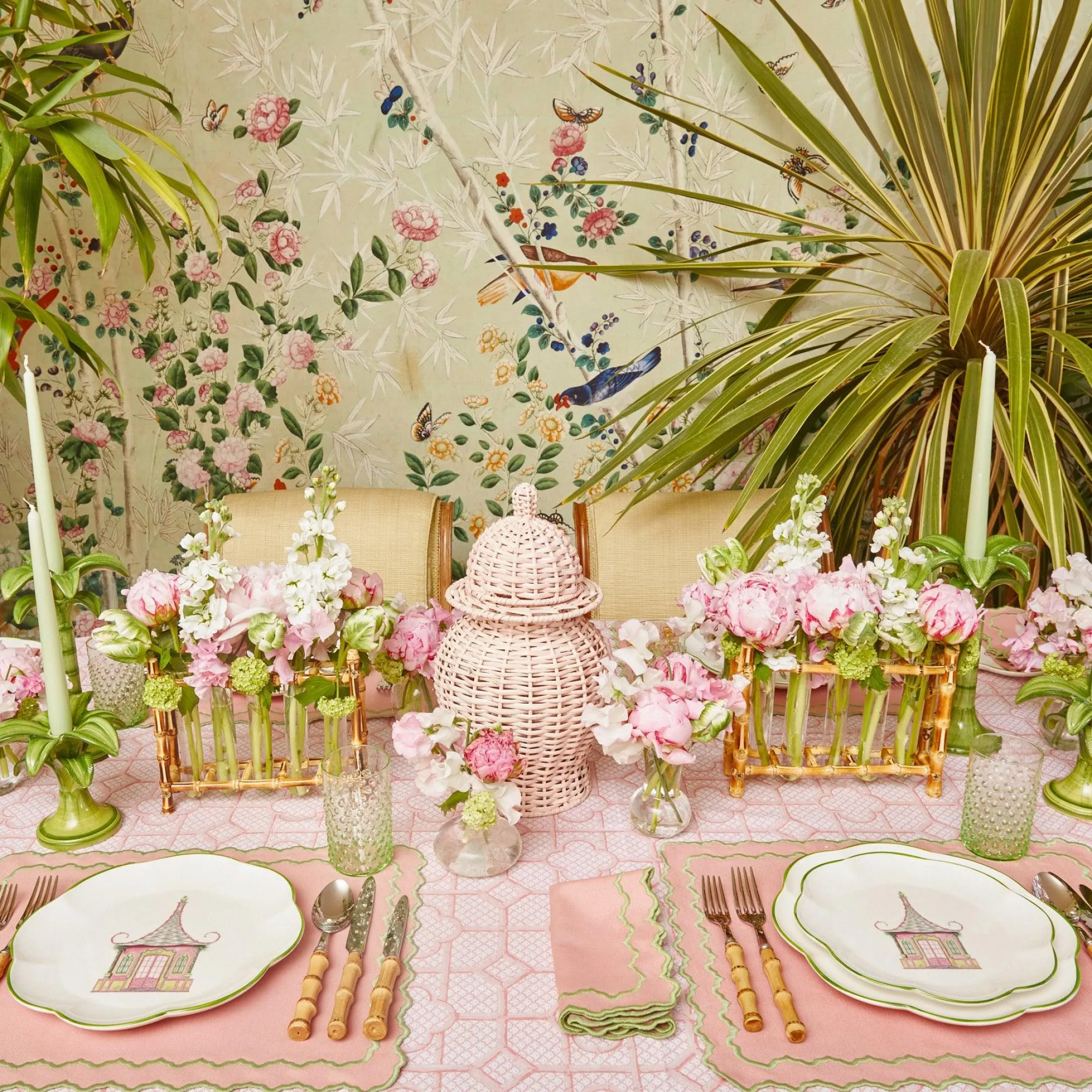 Pink Penelope Napkins (Set Of 4)|Mrs. Alice Online