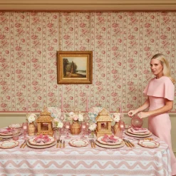 Pink Petal Bamboo Dinner Plates (Set Of 4)|Mrs. Alice Outlet