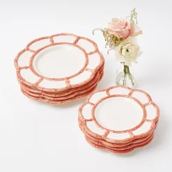 Pink Petal Bamboo Starter Plates (Set Of 4)|Mrs. Alice Sale