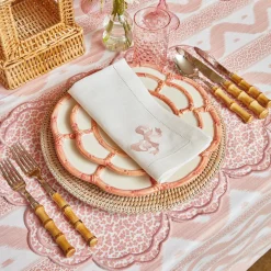 Pink Petal Bamboo Starter Plates (Set Of 4)|Mrs. Alice Sale