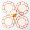 Pink Petal Bamboo Starter Plates (Set Of 4)|Mrs. Alice Outlet