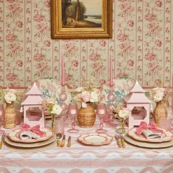 Pink Petal Bamboo Starter Plates (Set Of 4)|Mrs. Alice New