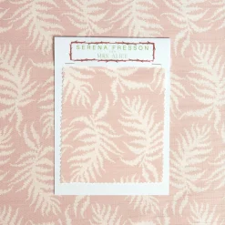 Pink Trailing Ferns Fabric|Mrs. Alice Clearance