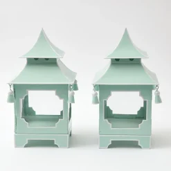 Pistachio Green Pagoda Lantern|Mrs. Alice