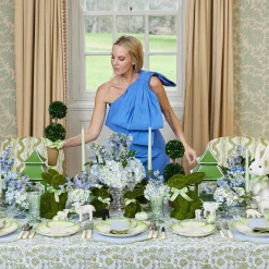 Potted Boxwood With Green Bow Decoration Set|Mrs. Alice Outlet