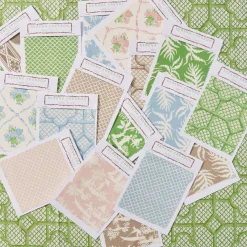 Putty Ikat Stripe Fabric|Mrs. Alice Clearance