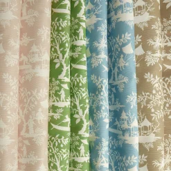 Putty Pagoda Garden Fabric|Mrs. Alice Clearance