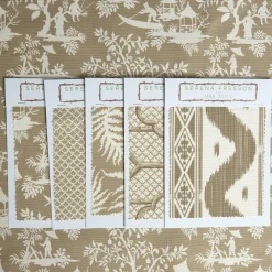 Putty Pagoda Garden Fabric|Mrs. Alice Clearance