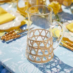Raffia Water Glasses & Jug Set|Mrs. Alice Discount
