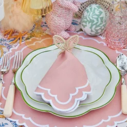 Rattan Bunny Napkin Rings (Set Of 4)|Mrs. Alice