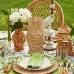 Rattan Hurricane Lantern (Pair)|Mrs. Alice New