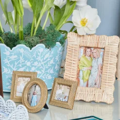 Rattan Photo Frame (Pair)|Mrs. Alice Best
