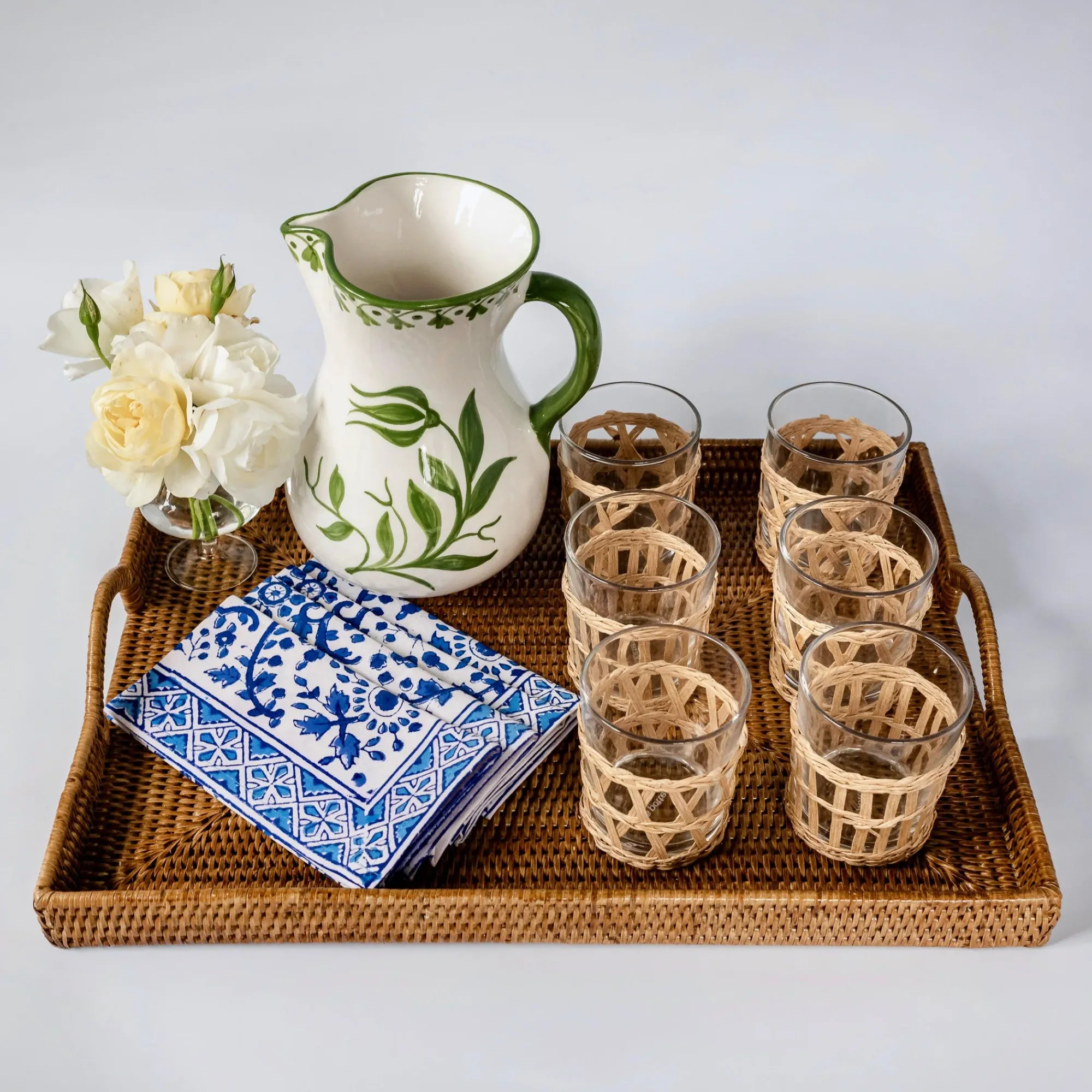 Rattan Tray|Mrs. Alice Online