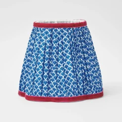 Rechargeable Lamp With Blue Lotus Lampshade|Mrs. Alice Hot