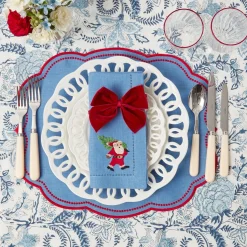 Red Rim Glassware (Set Of 8)|Mrs. Alice