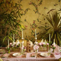 Rose Hobnail Jug With Emerald Handle|Mrs. Alice New