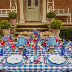 Royal Blue Gingham Tablecloth|Mrs. Alice Online