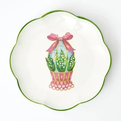 Scalloped Easter Dinner & Starter Plate (Set Of 8)|Mrs. Alice Sale