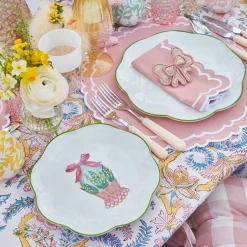 Scalloped Easter Dinner & Starter Plate (Set Of 8)|Mrs. Alice New
