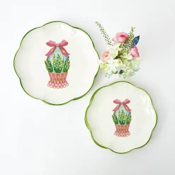 Scalloped Easter Dinner & Starter Plate (Set Of 8)|Mrs. Alice New